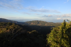 panoramic view of the Gulf of Nicoya from the Karen Reserve